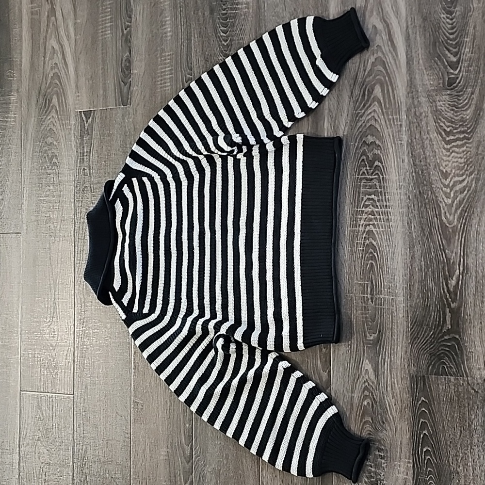 J.Crew Ribbed Cotton Button Collar Sweater - Picture 5 of 5